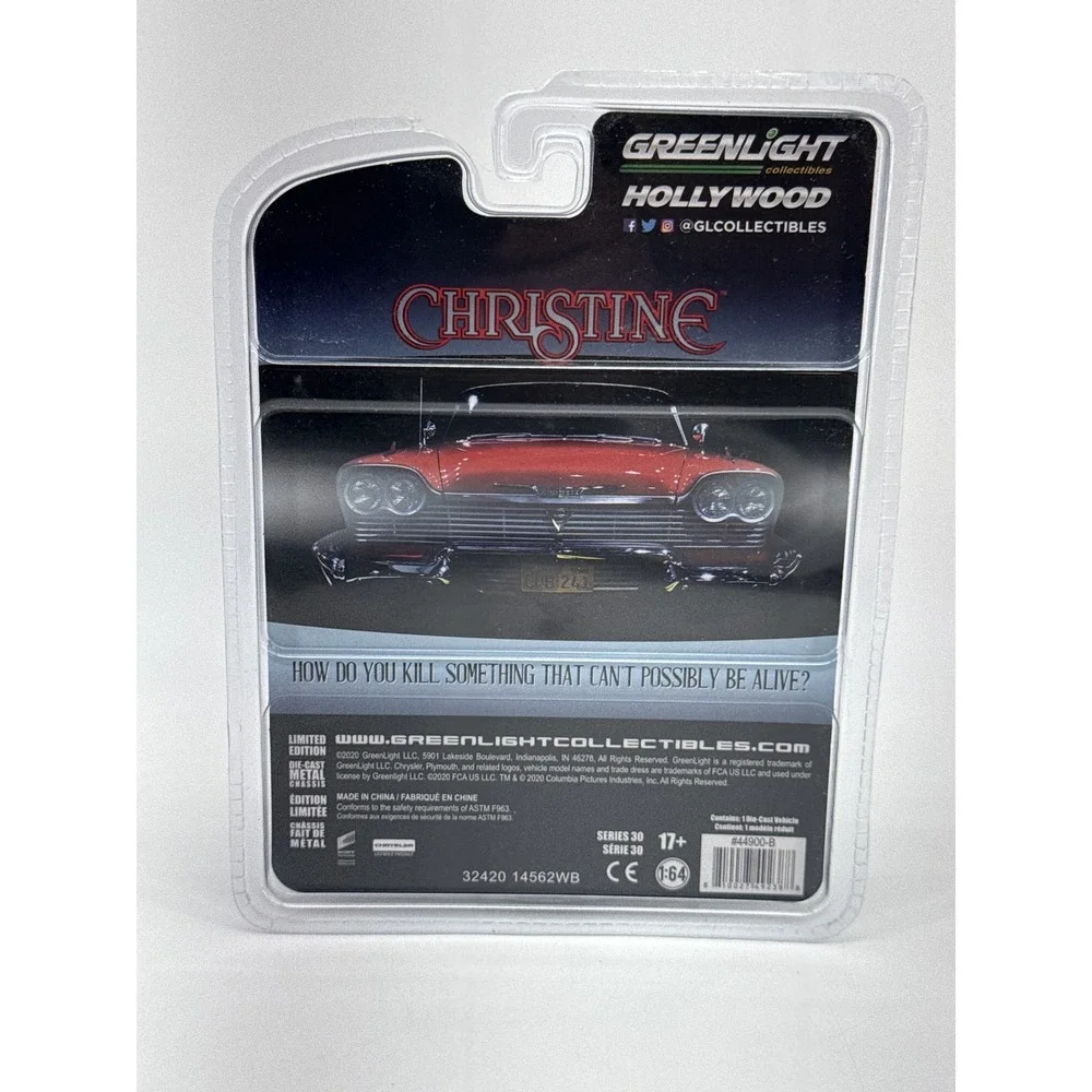 Greenlight Collectibles Christine Plymouth 1:64 Blue Metal Diecast Limited Movie